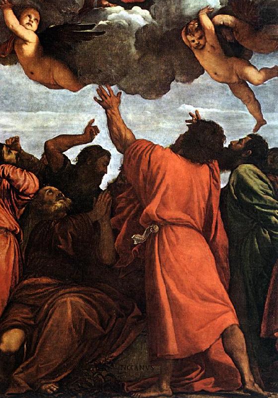 TIZIANO Vecellio Assumption of the Virgin (detail) rt china oil painting image